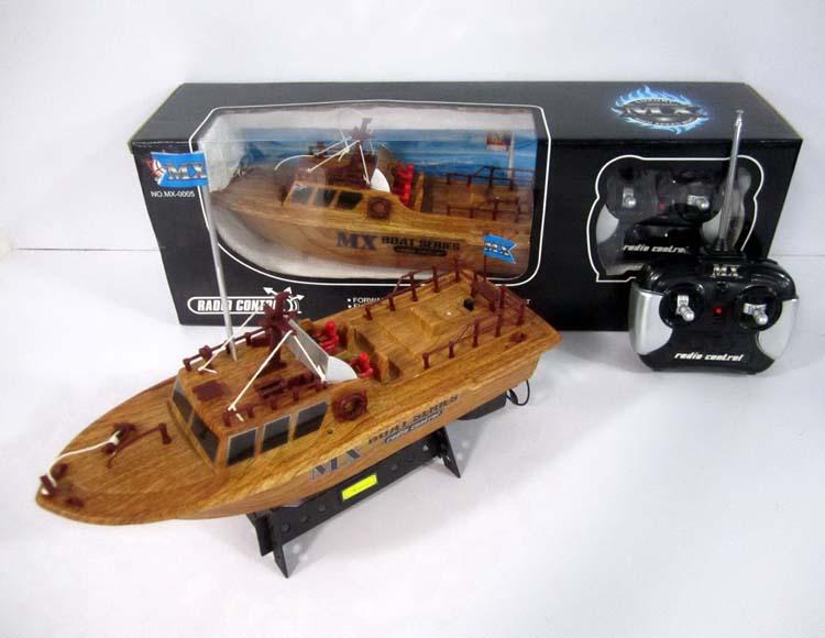 仿木四通遥控巡逻艇不包电 MX-0005-7